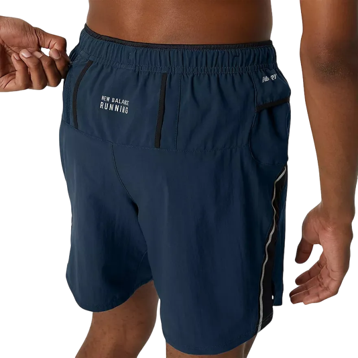 New Balance Impact 7" Navy Shorts Mens