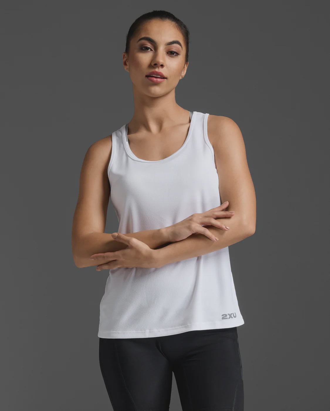 2XU Aero Singlet White Womens