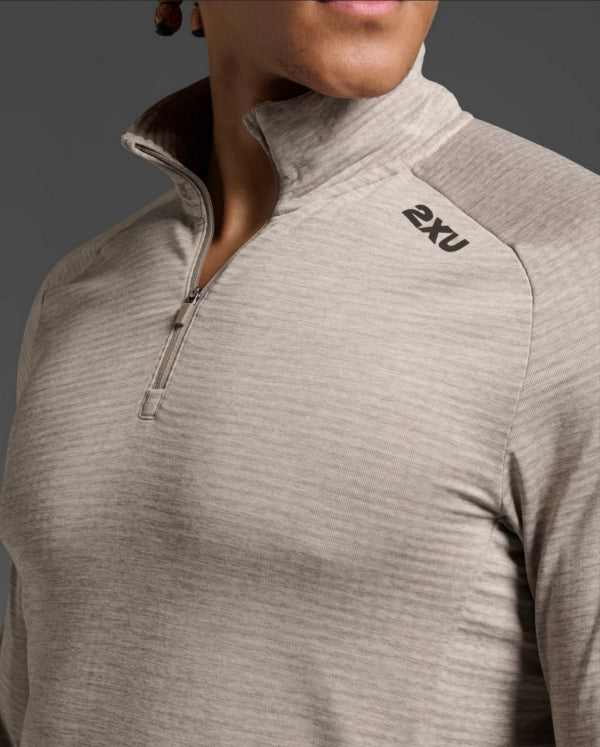 2XU Ignition 1/4 Zip Carbon Mens