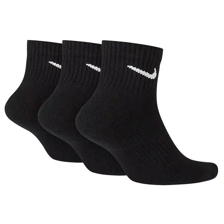 Nike Everyday Cushioned Ankle Sock 3 Pack Black