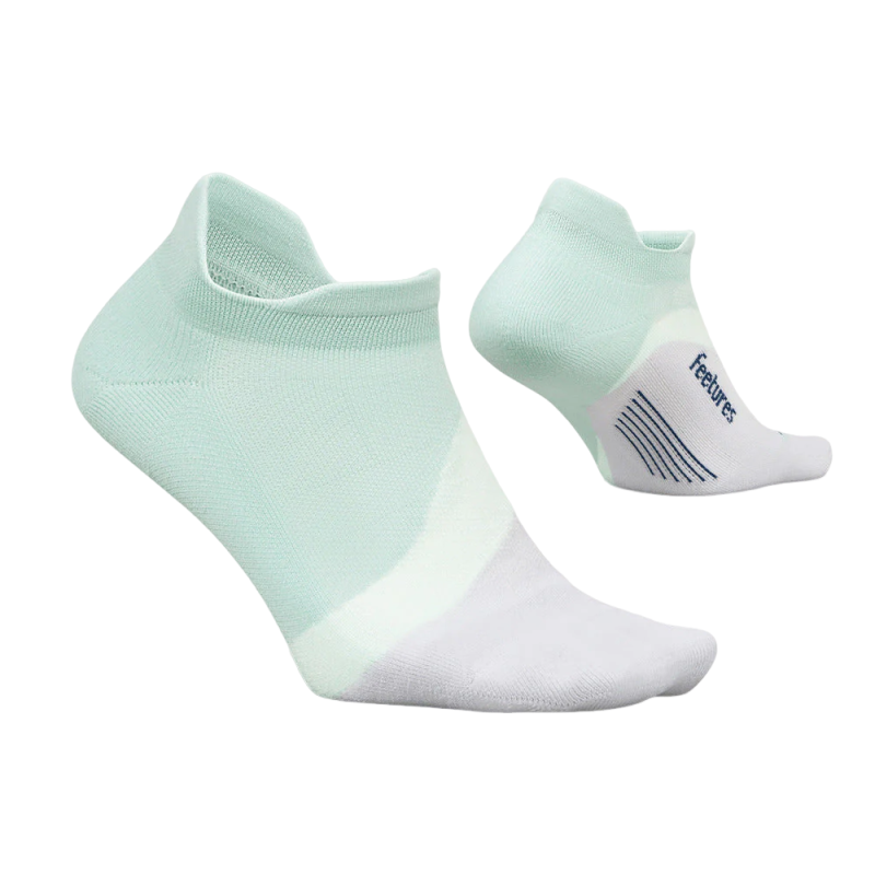 Feetures Elite Light Cushion No Show Tab Sage Sock Womens