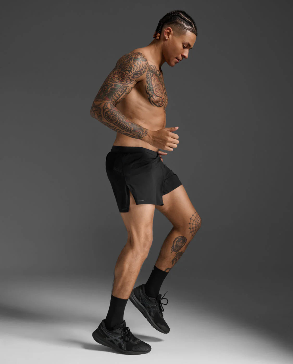 2XU Light Speed Stash 5 Inch Shorts BLK / BRF Mens