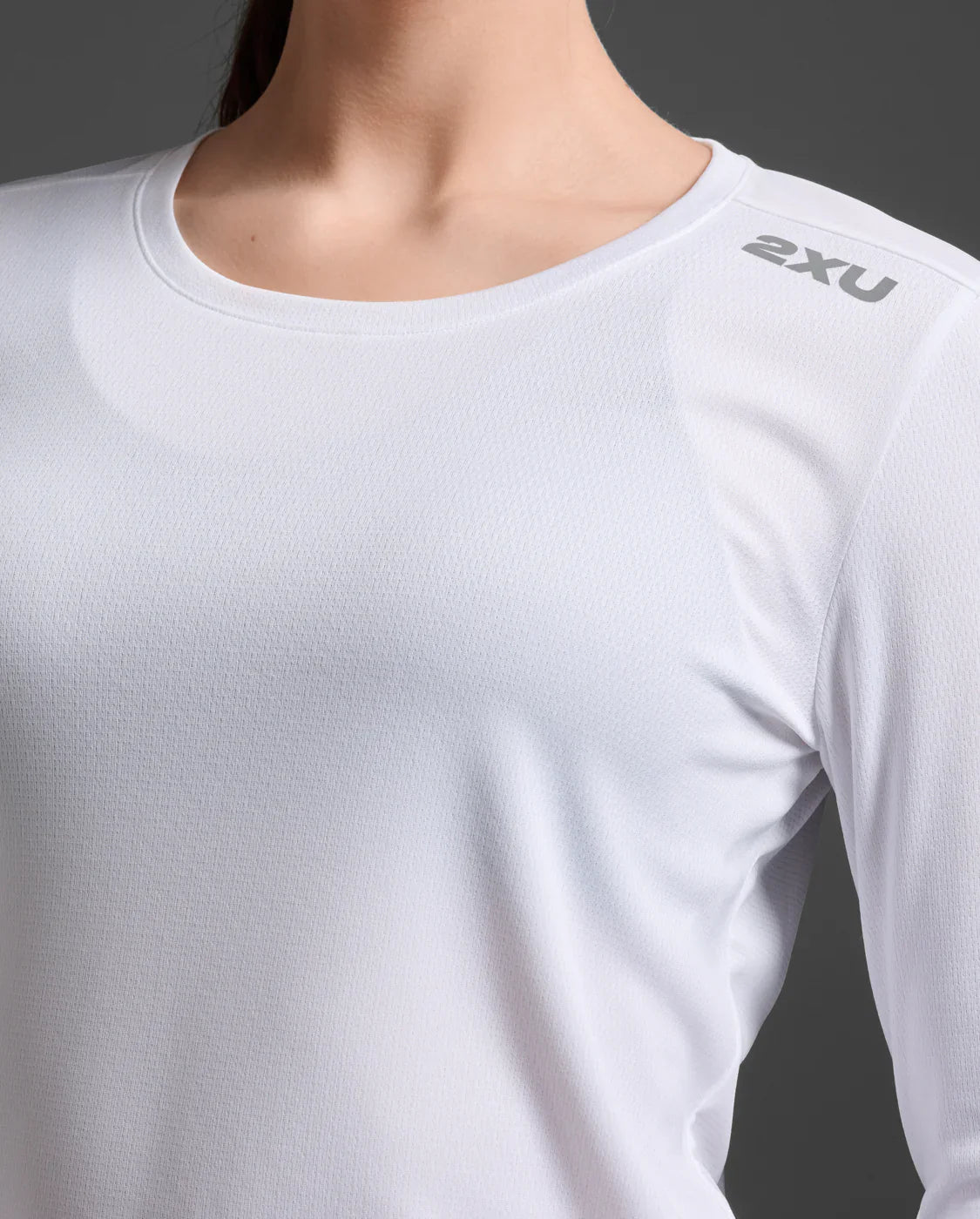 2XU Aero Long Sleeve White Womens