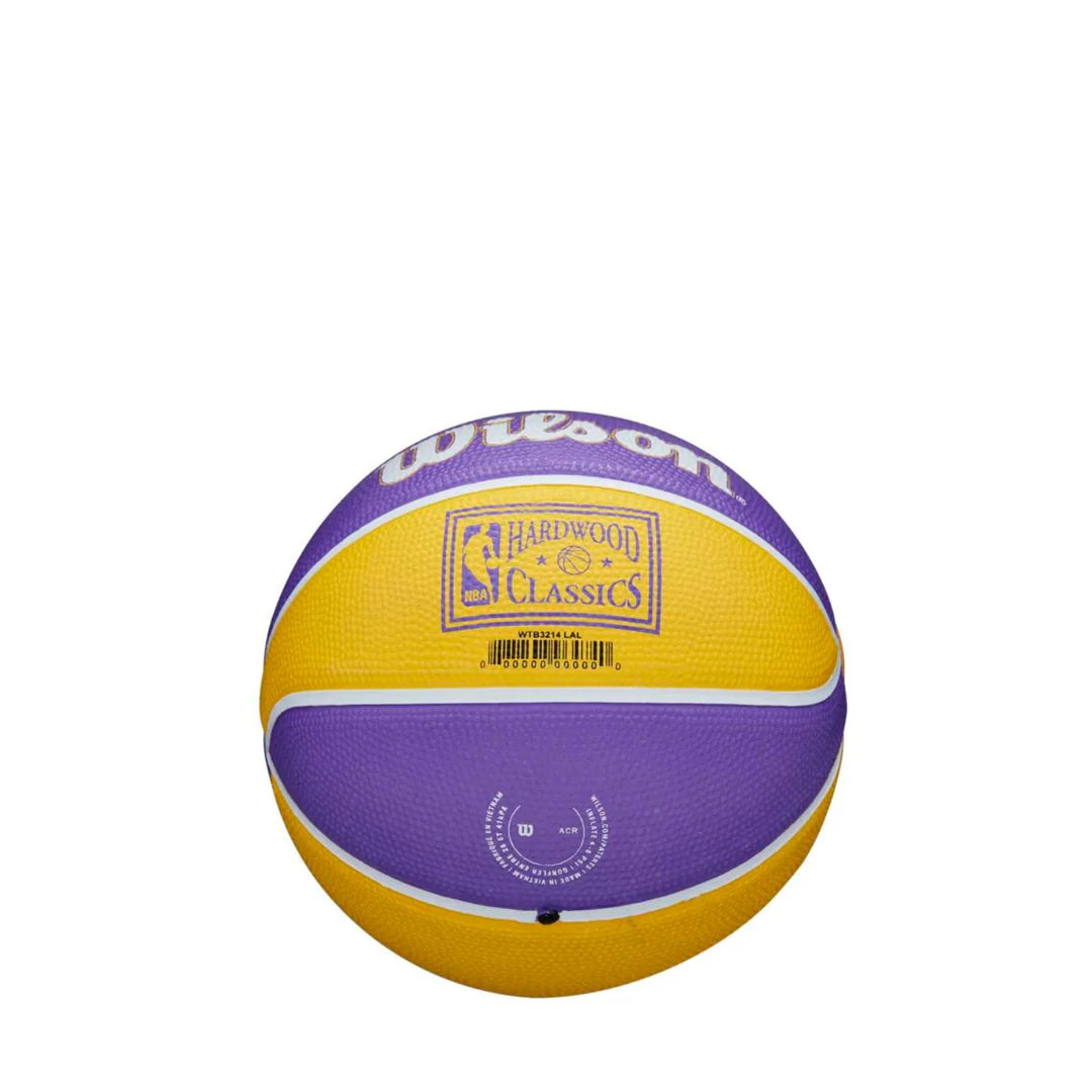 Wilson NBA Team Retro Mini Basketball LA Lakers Size 3