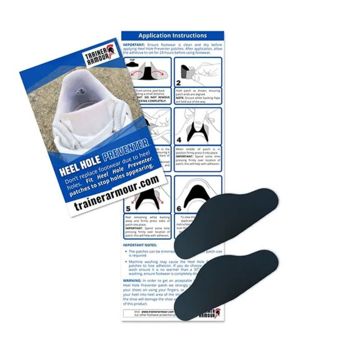 Trainer Armour Heel Hole Preventer - Black