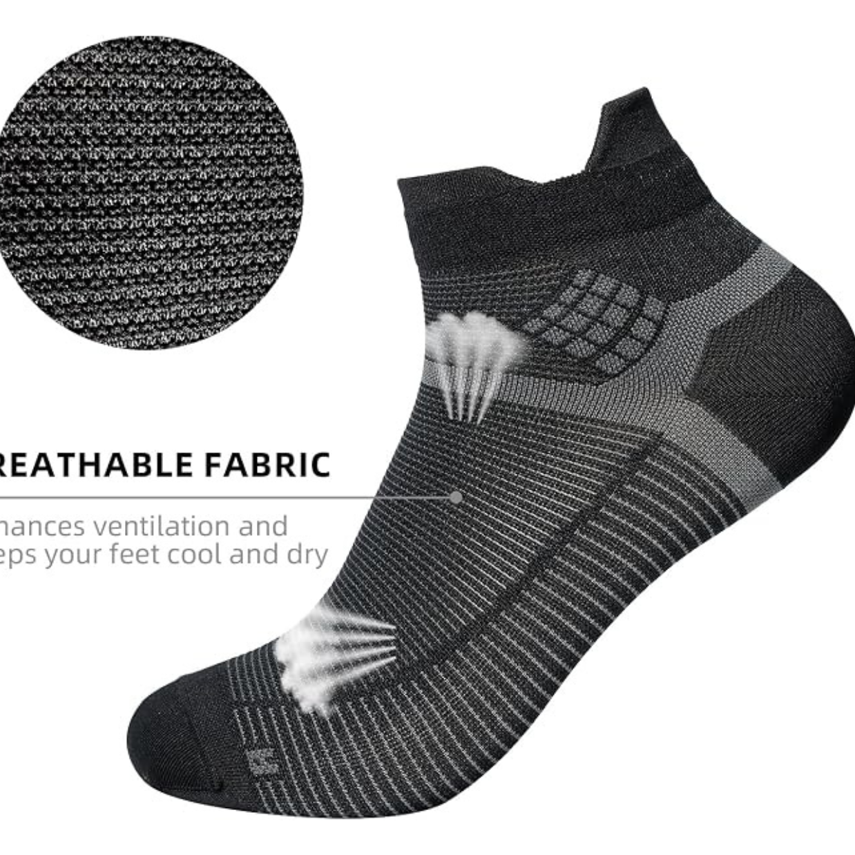 Falke Ventilator Low Cut Black Sock