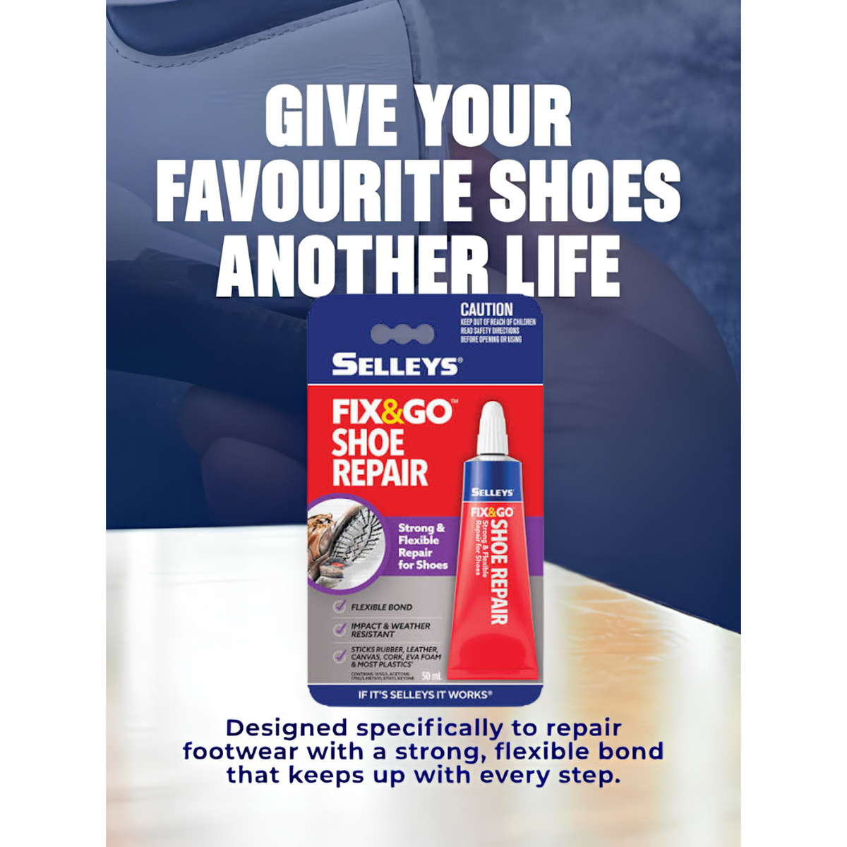 Selleys Fix & Go Shoe Glue Repair 50ml