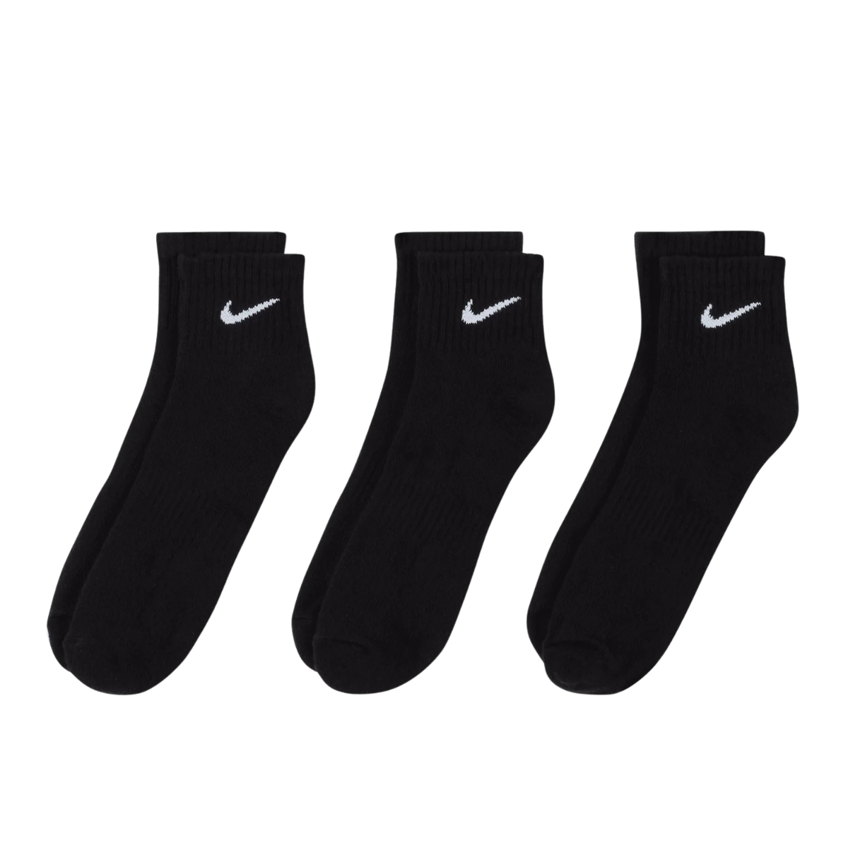 Nike Everyday Cushioned Ankle Sock 3 Pack Black