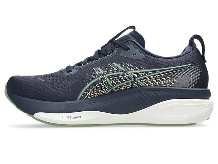 Asics Gel-Kayano 33 Wide (2E) Midnight / Khaki Green Mens