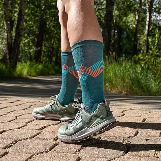 Injinji Run Lightweight Crew Sock Lagoon