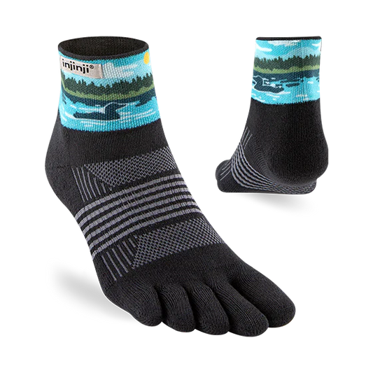 Injinji Trail Midweight Mini-Crew Sock Loon Graphic