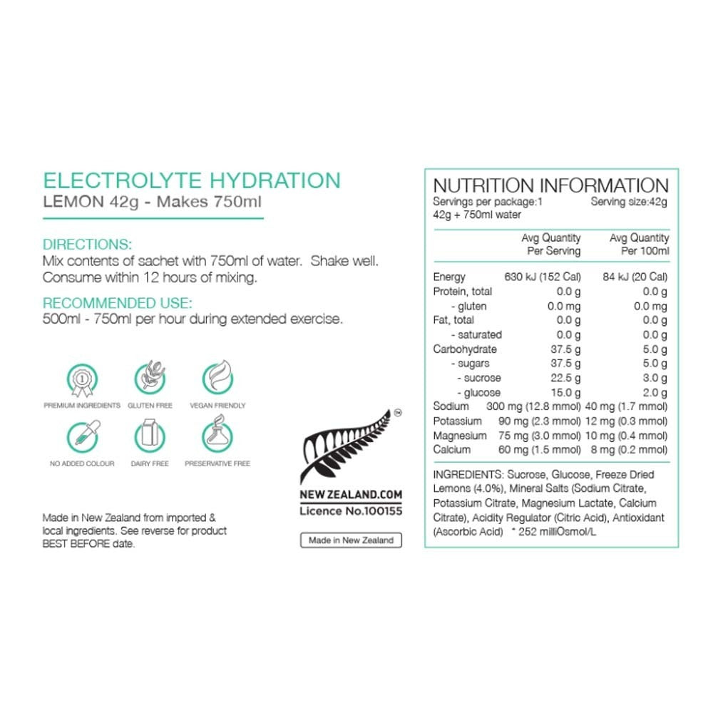 Pure Electrolyte Sachet - Lemon 42g