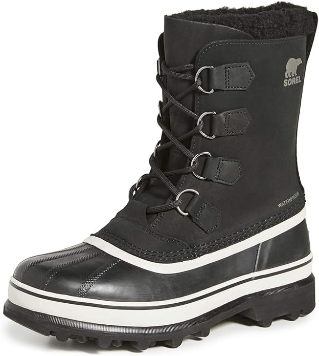 Sorel Caribou Black Dark Stone Mens