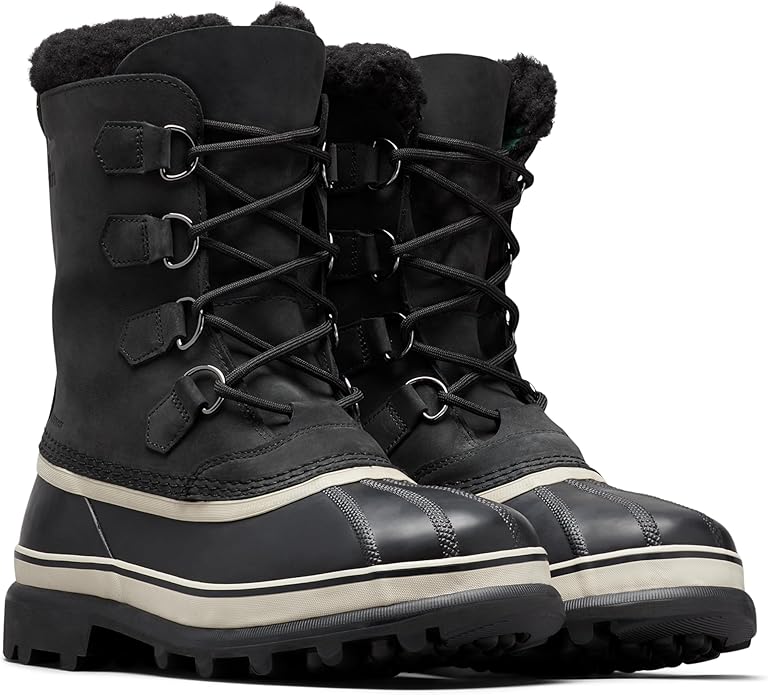 Sorel Caribou Black Dark Stone Mens