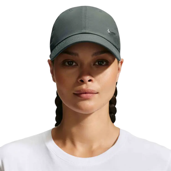 Nike Club Dri-Fit Unstructured Camo Green Metal Swoosh Cap