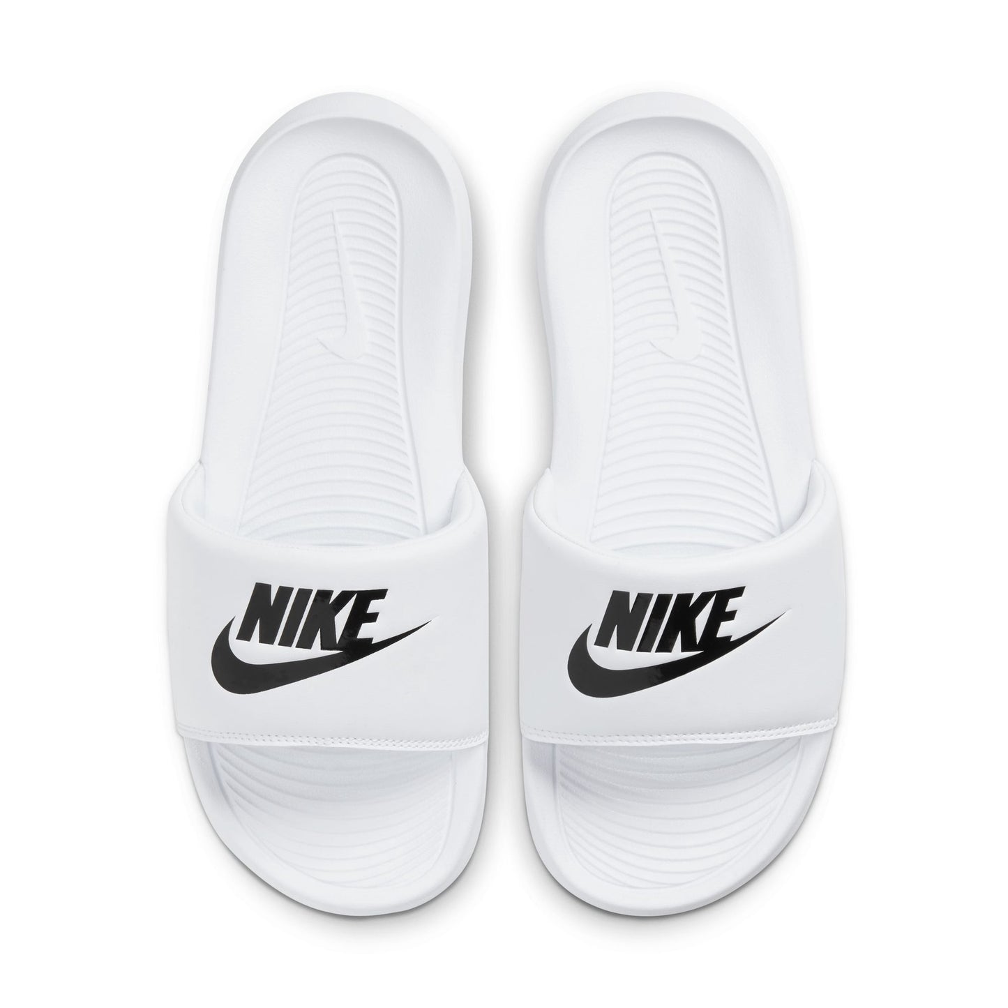 Nike Victori One Slides White/Black Womens