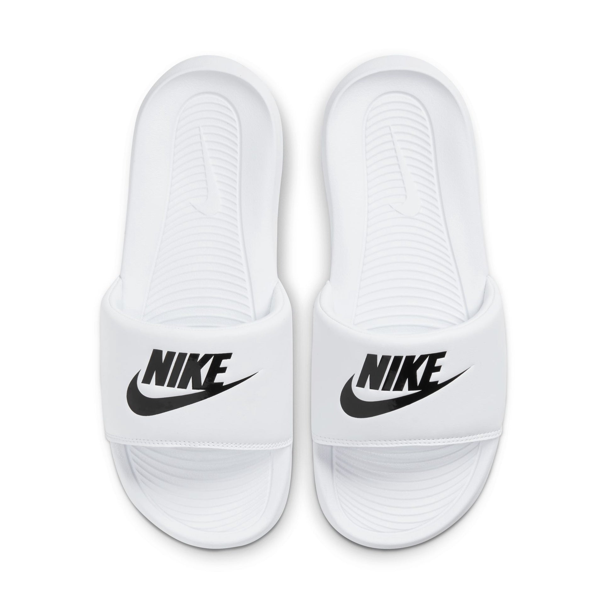 Nike Victori One Slides White/Black Womens