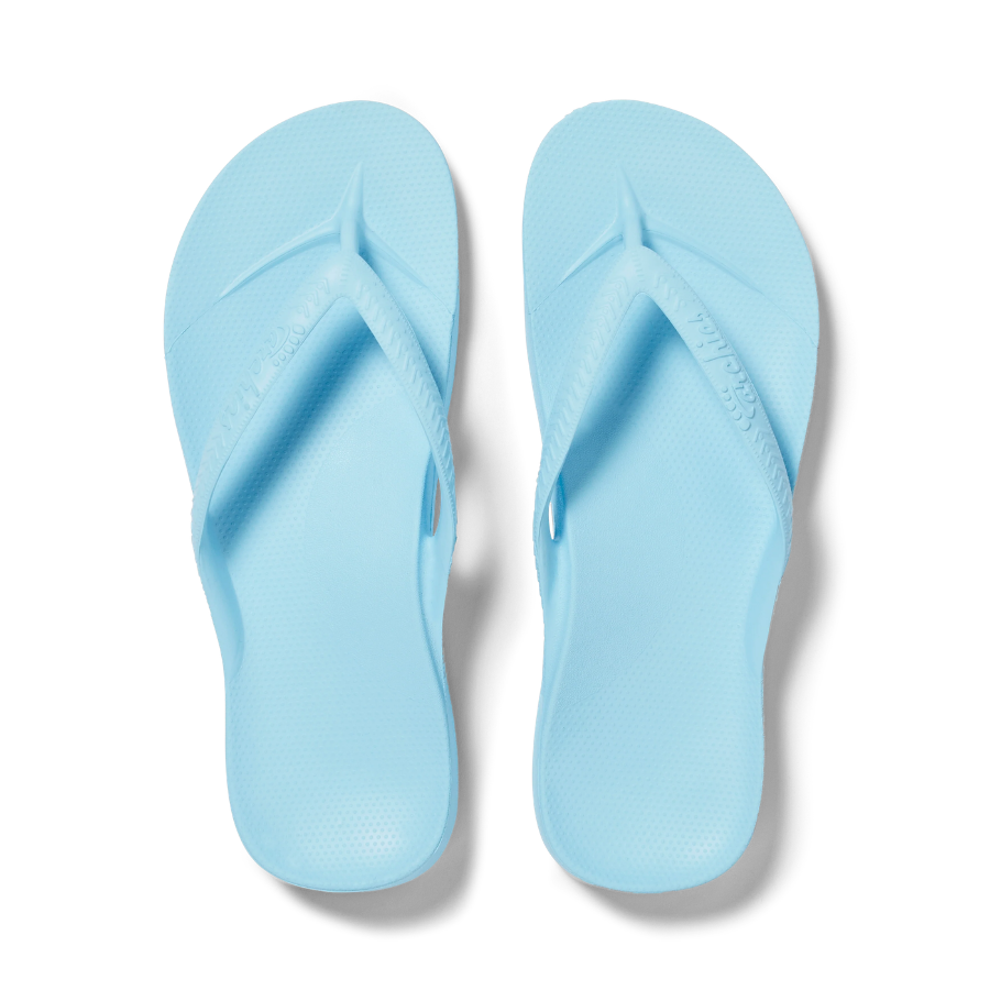Archies Arch Support Jandals Sky Blue Womens