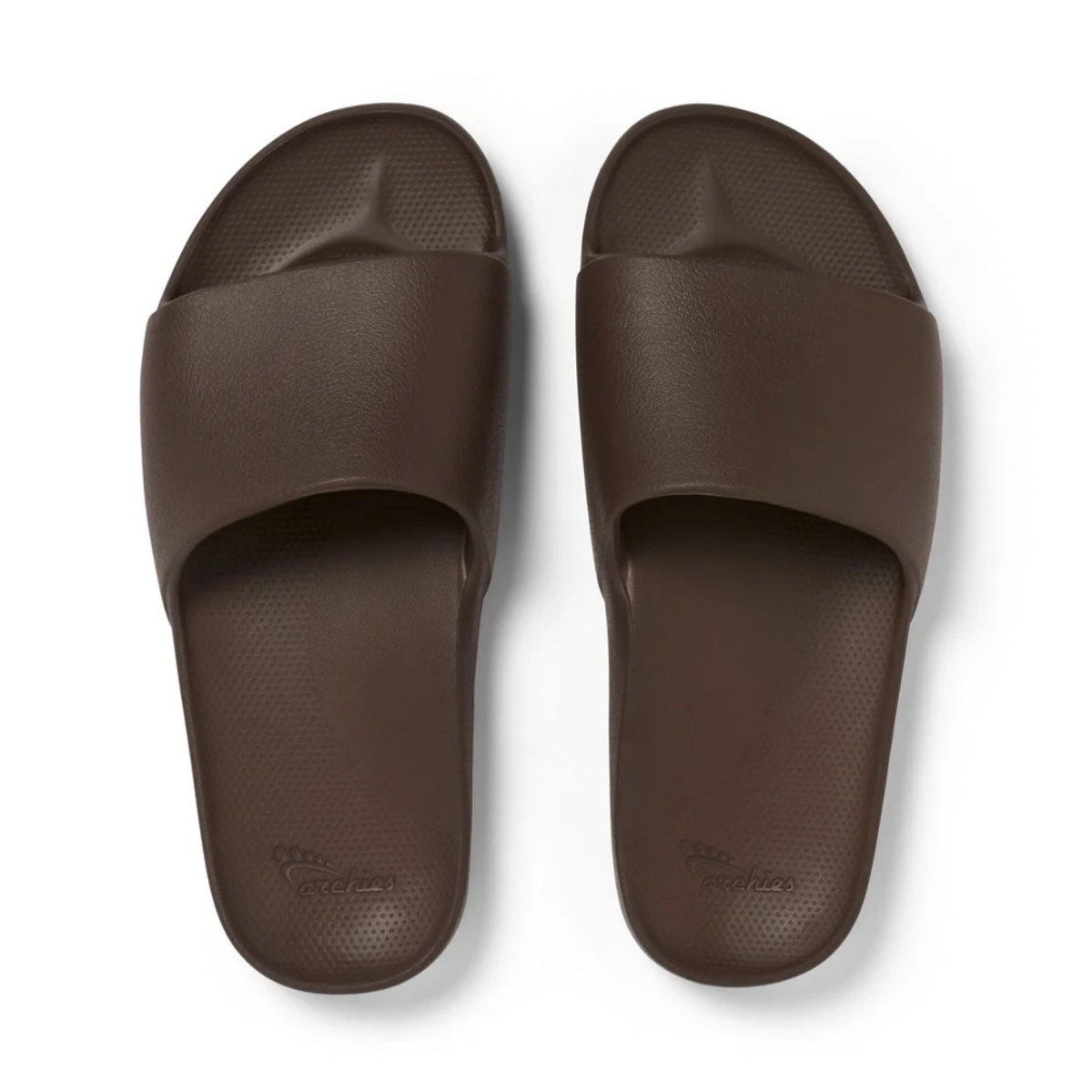 Archies Arch Support Slides Brown Unisex