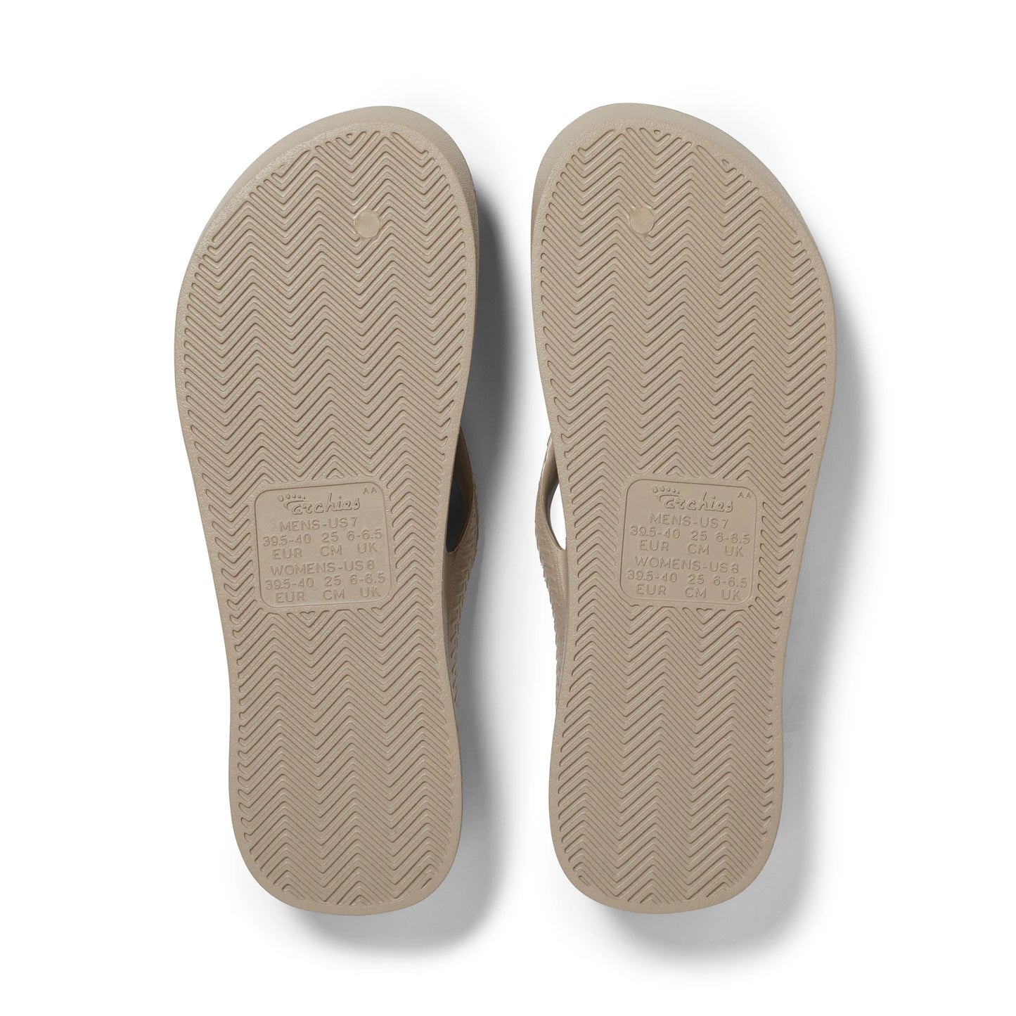 Archies Arch Support Jandals Taupe Womens