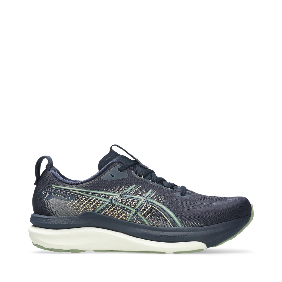 Asics Gel-Kayano 33 Wide (2E) Midnight / Khaki Green Mens