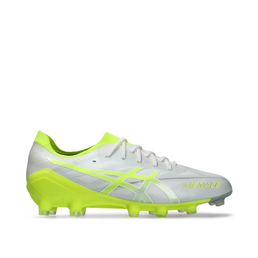 Asics Menace 5 White/Safety yellow FG Boots