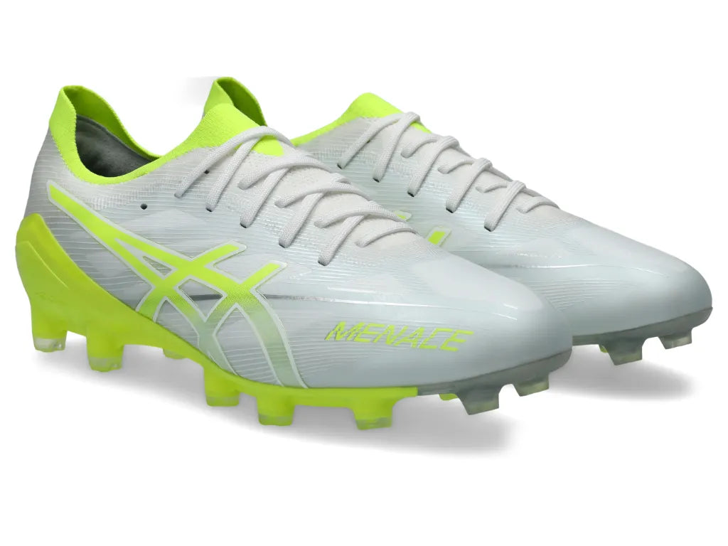 Asics Menace 5 White/Safety yellow FG Boots