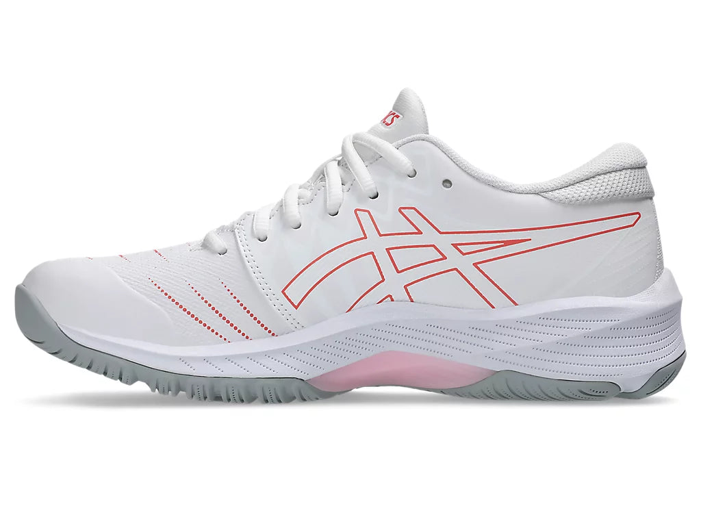 Asics Netburner 21 (D) Bio White/Papaya Womens (LAST PAIR US 10.5)