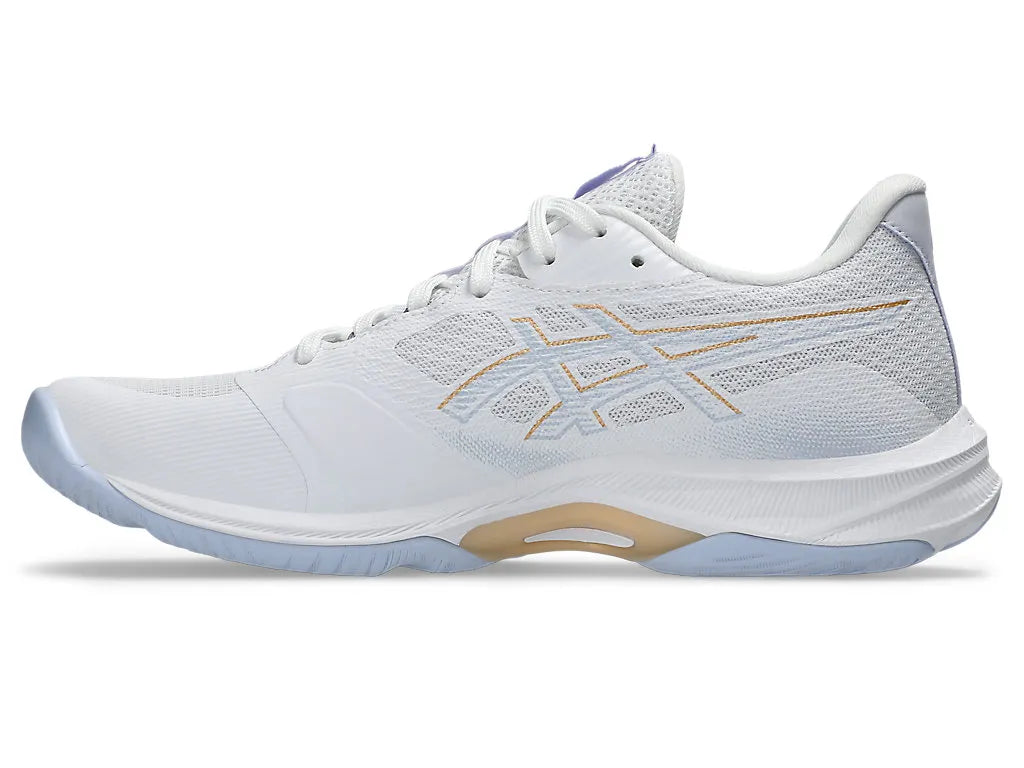Asics Netburner Ballistic FF 4 (D) White / Champagne Womens