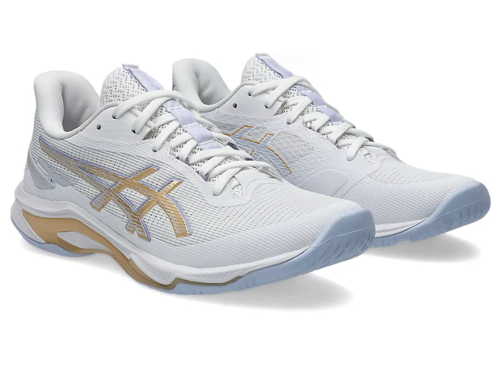Asics Netburner Ballistic FF 4 (D) White / Champagne Womens