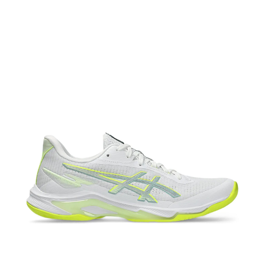 Asics Netburner Ballistic FF 4 White / Safety Yellow Womens