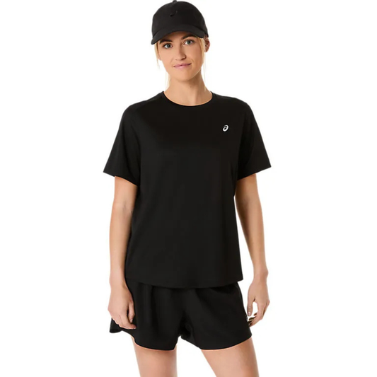 Asics Silver SS Top Performance Black Womens