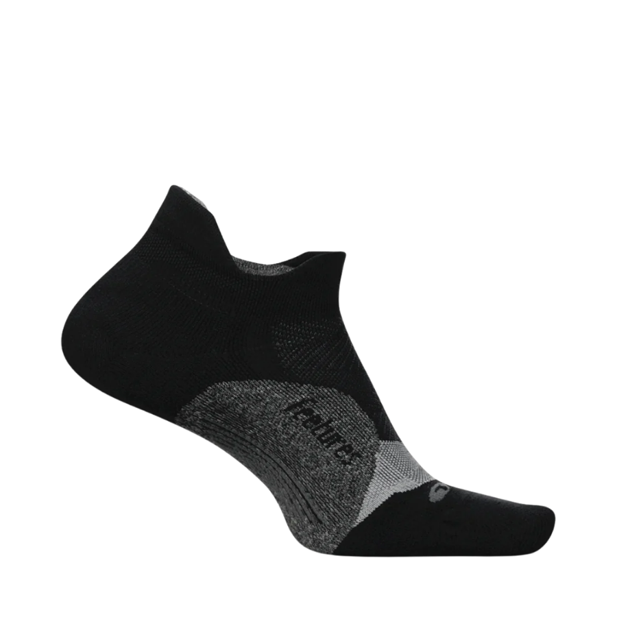Feetures Elite Light Cushion No Show Tab Black Sock