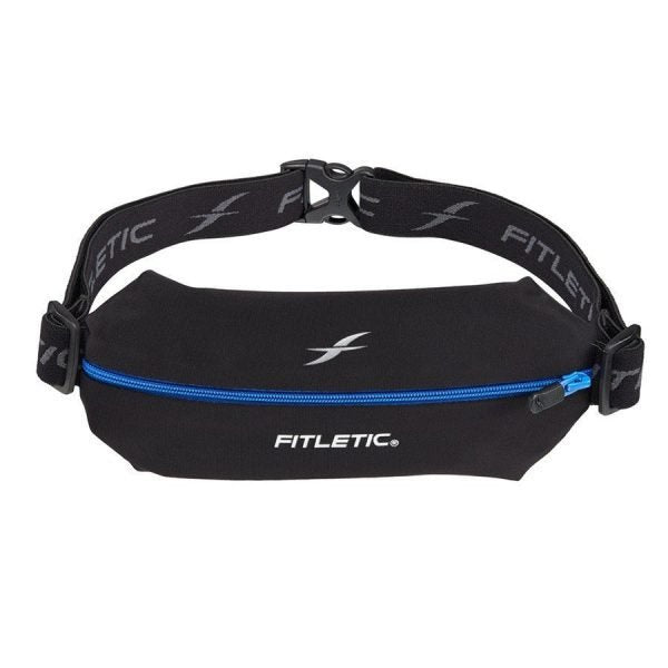 Fitletic Mini Sport Belt - Black / Blue Zip
