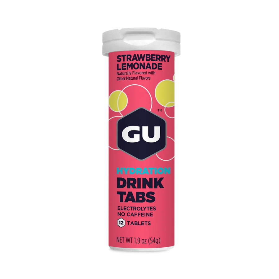 GU Hydration Drink Tablets (Single Tube) Strawberry Lemonade