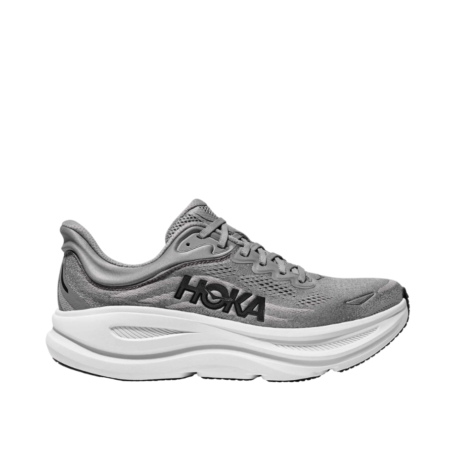 Hoka Bondi 9 Grey Wide (2E) Mens