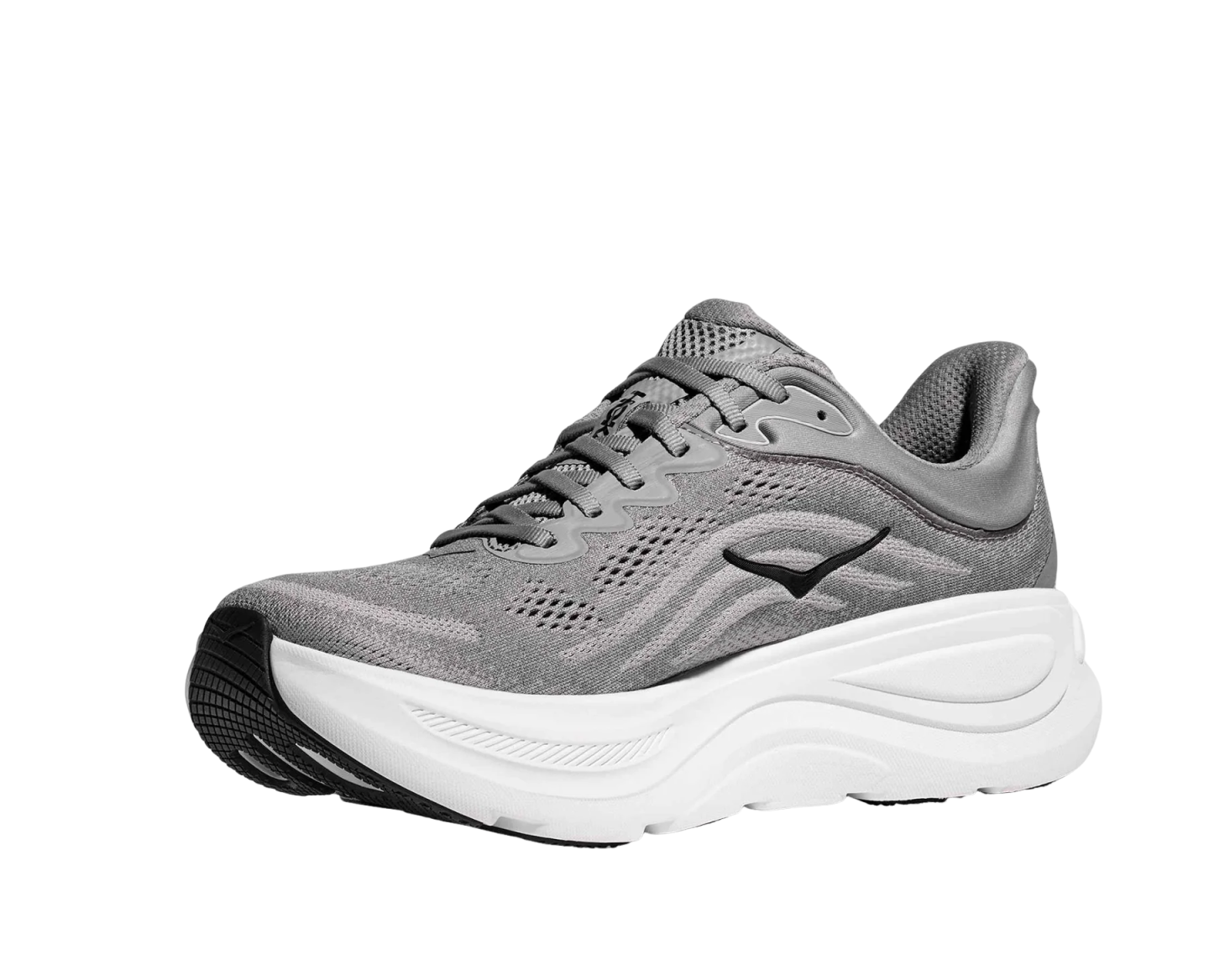 Hoka Bondi 9 Grey Wide (2E) Mens