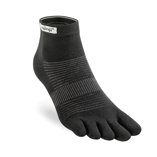 Injinji Run Lightweight Mini-Crew Sock Black