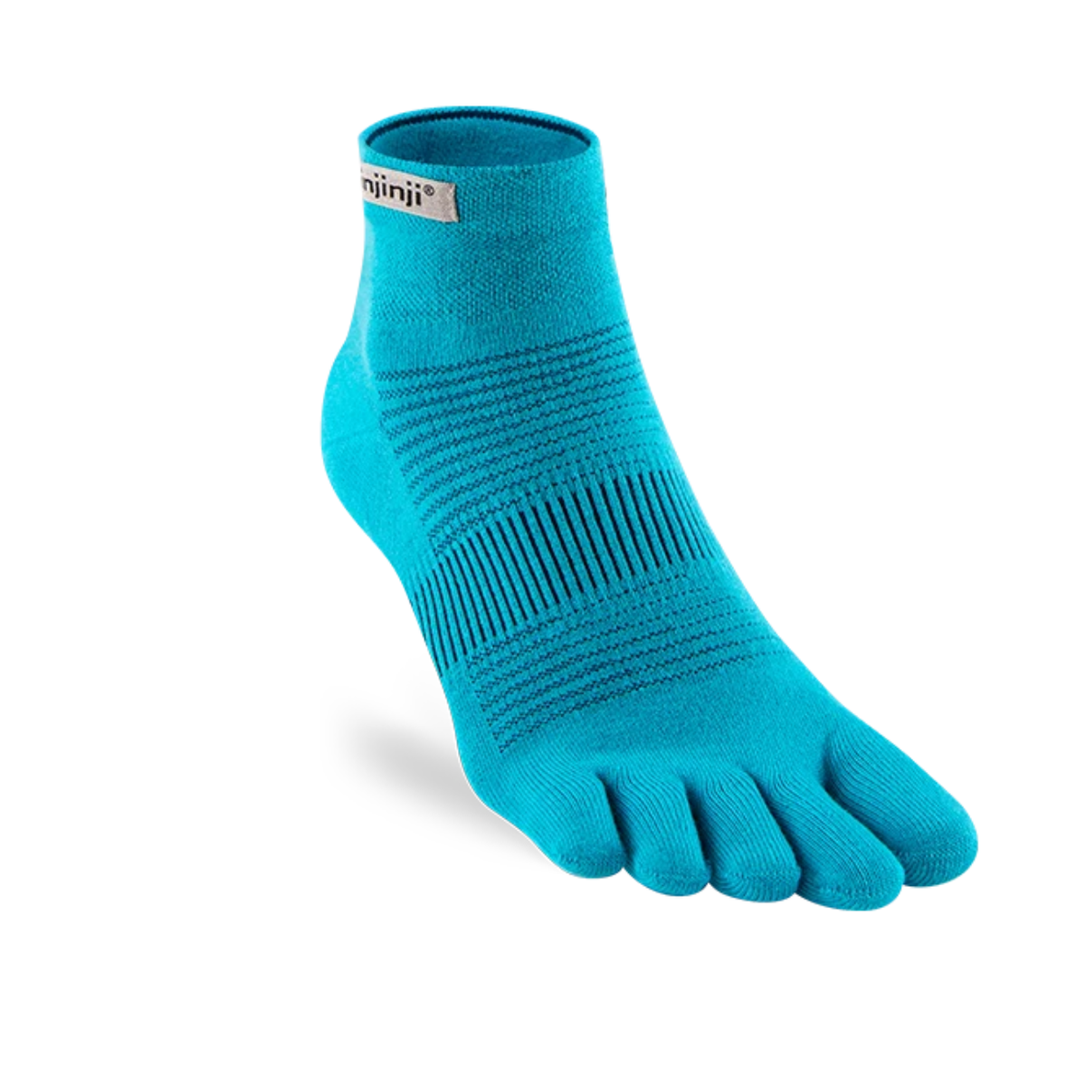 Injinji Run Lightweight Mini-Crew Sock Pacific Blue
