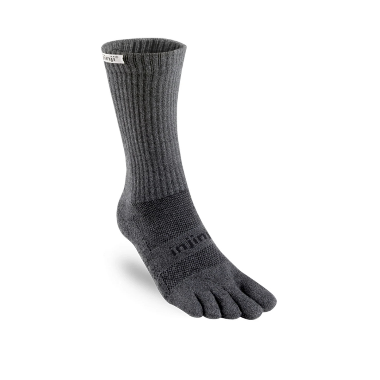 Injinji Trail Midweight Crew Sock Granite