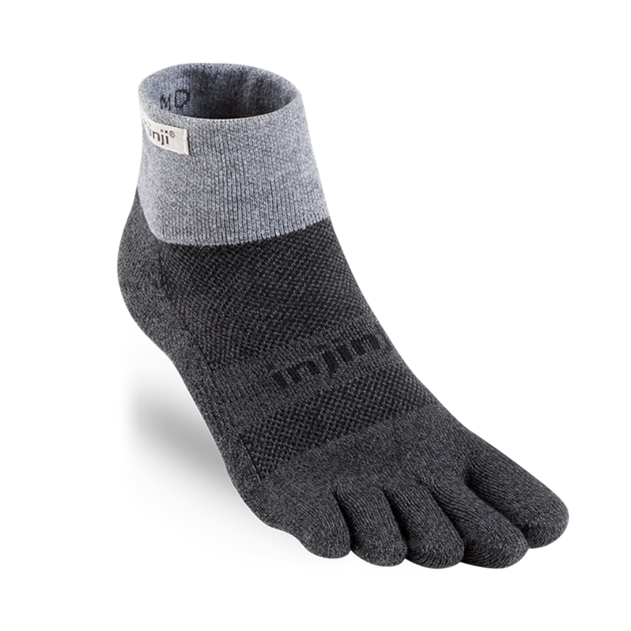 Injinji Trail Midweight Mini-Crew Sock Granite