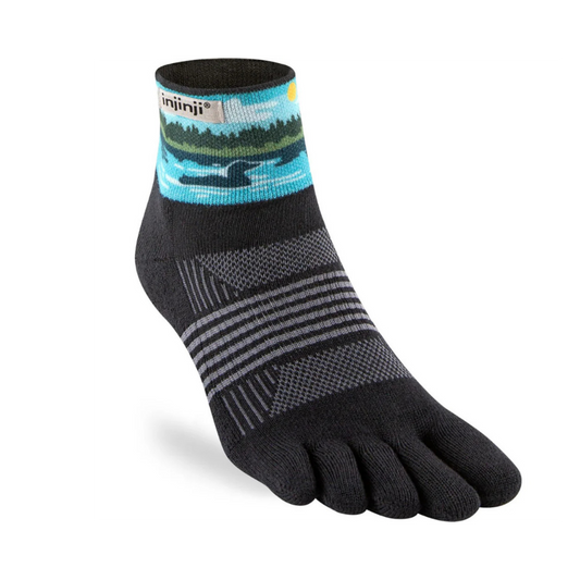 Injinji Trail Midweight Mini-Crew Sock Loon Graphic