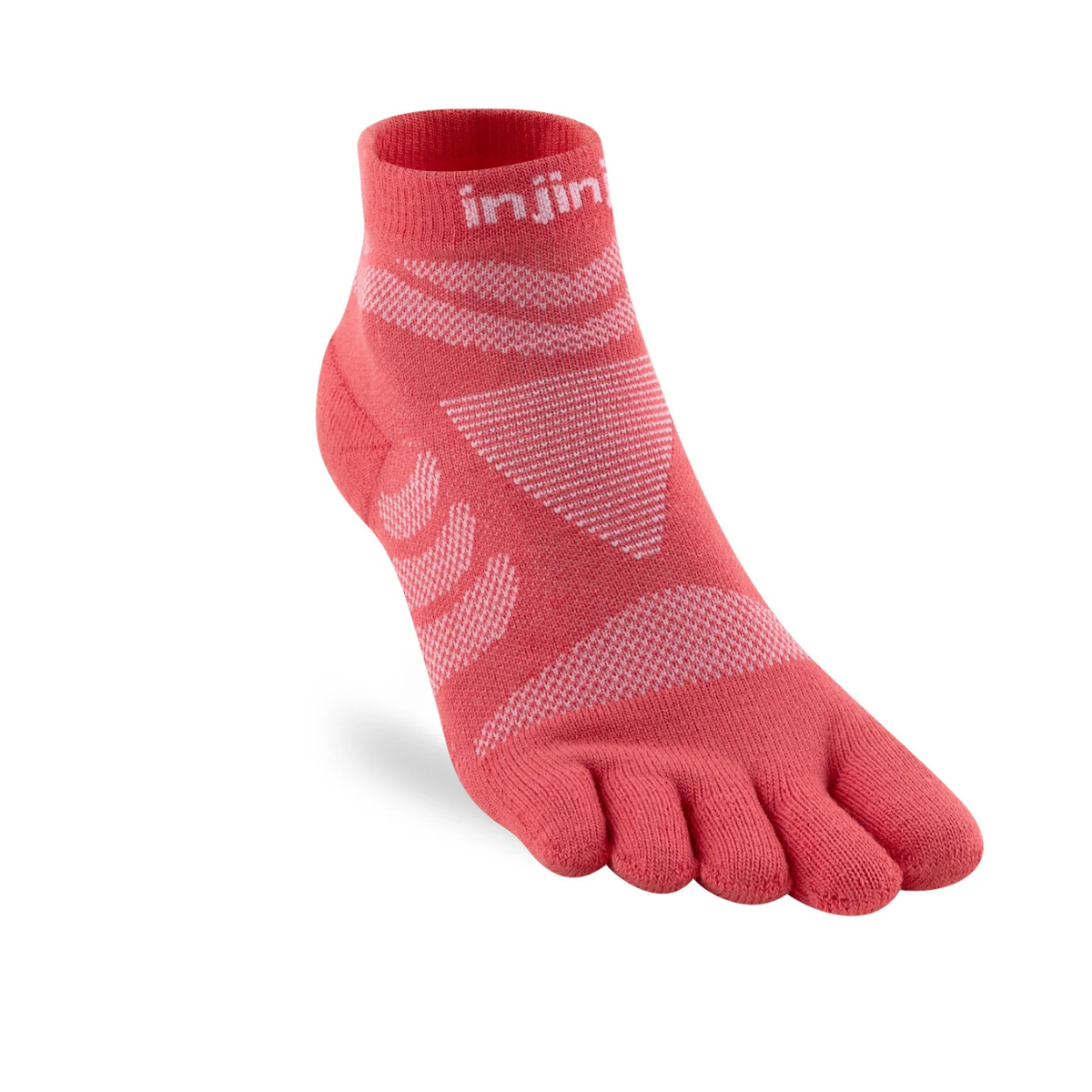 Injinji Ultra Run Midweight Mini-Crew Womens Sock Coral