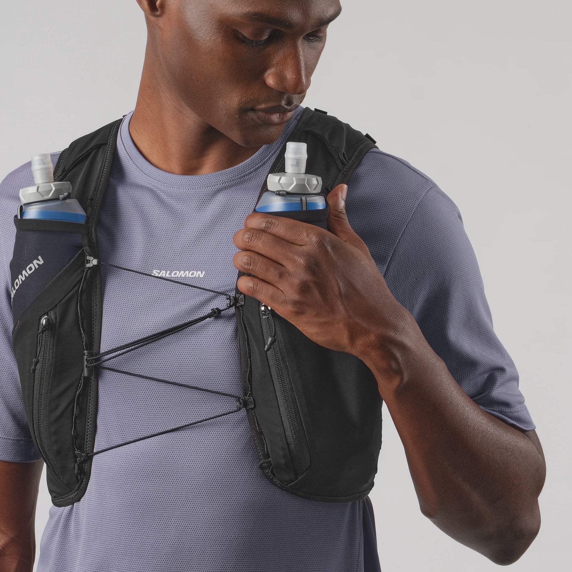 Salomon Adv Skin 12 Set Vest with Bottles - Black