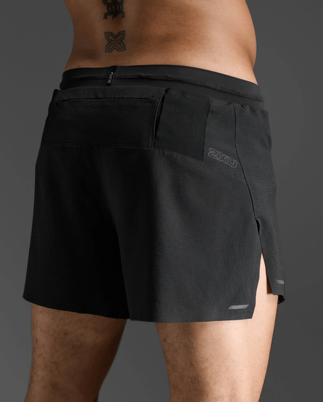 2XU Light Speed Stash 5 Inch Shorts BLK / BRF Mens