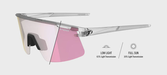 Tifosi Moab Lite Satin Clear Sunglasses