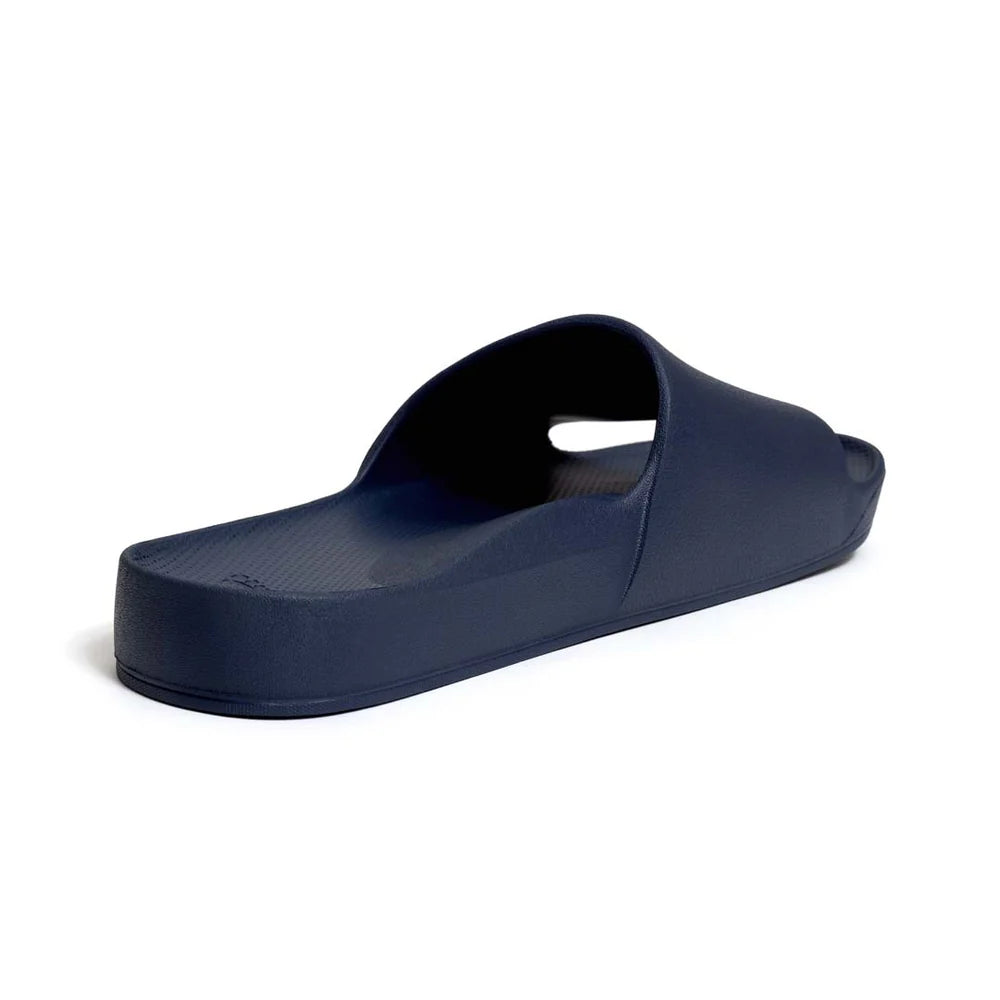 Archies Arch Support Slides Navy Mens