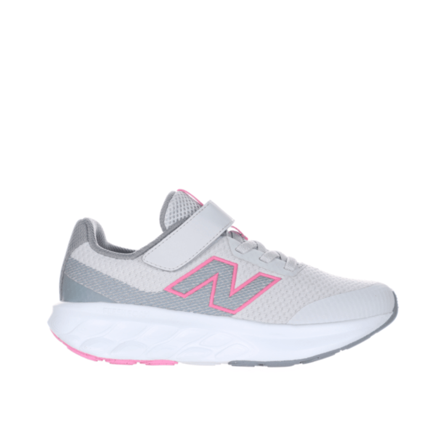 New Balance 520 Bungee Lace Grey / Pink P52097B Kids