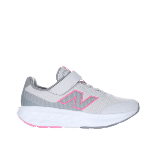 New Balance 520 Bungee Lace Grey / Pink P52097B Kids