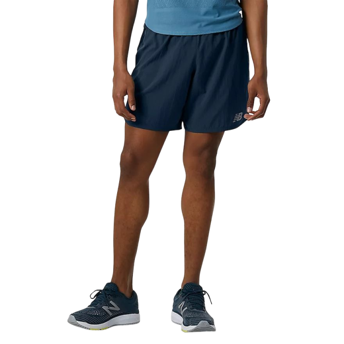 New Balance Impact 7" Navy Shorts Mens